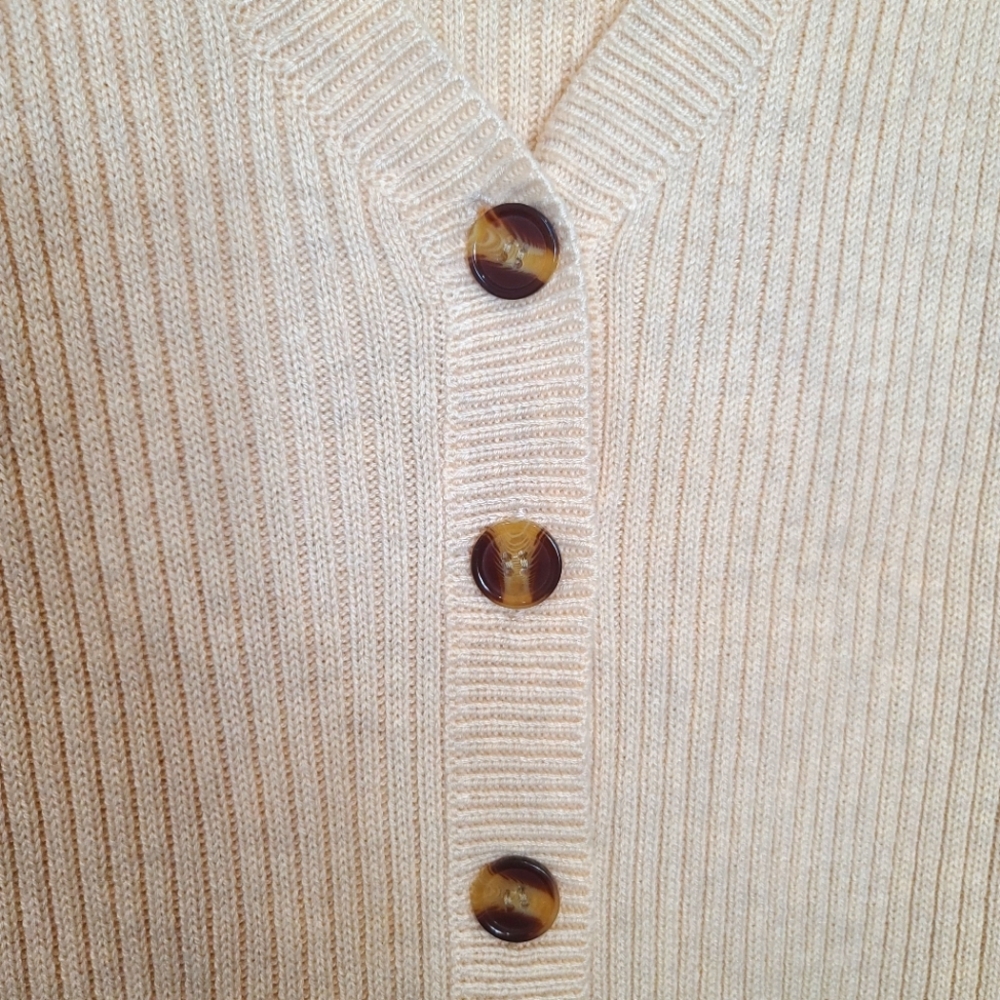 Revolve Song Of Style Vienna Button Front Ribbed Wool Knit Cardigan in I… - Picture 8 of 16
